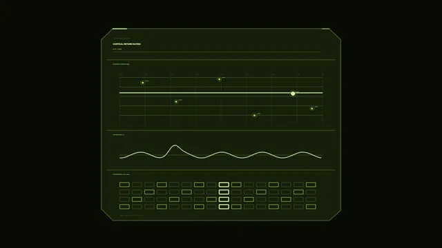 Green Sci-Fi Telemetry HUD Dashboard 4K Wallpaper