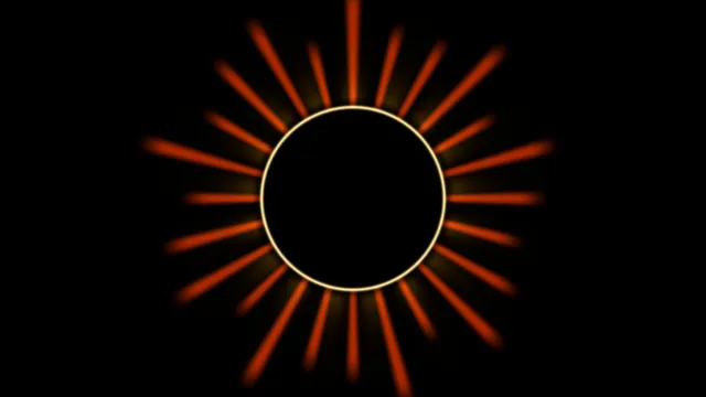 Circular Sci-Fi Scanner HUD with Orange Radial Bars