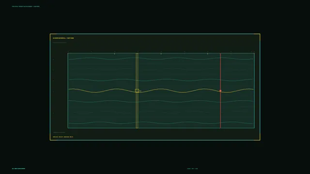 Futuristic Telemetry Waveform HUD 4K Wallpaper