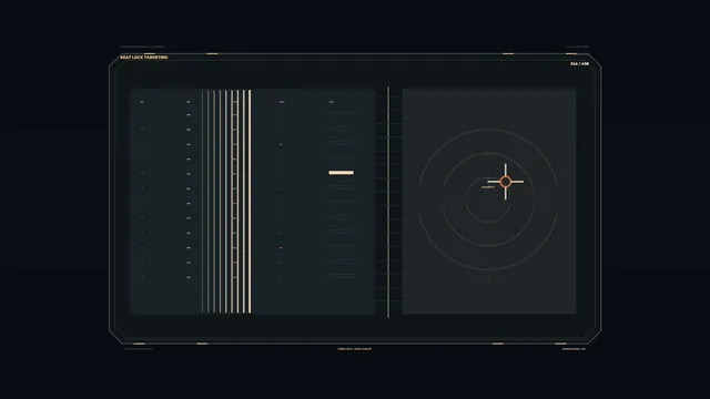 Science Fiction Targeting HUD Dashboard with Circular Scanner 4K Wallpaper