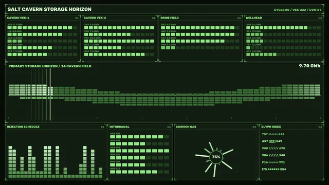 Industrial Storage Monitoring HUD Dashboard 4K Wallpaper