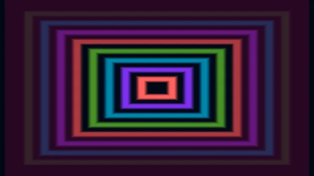 Colorful Concentric Rectangle Tunnel 4K Wallpaper