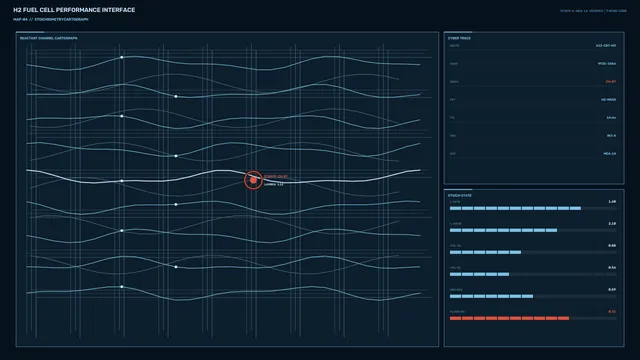 Hydrogen Fuel Cell Performance HUD | 4K Sci-Fi Wallpaper