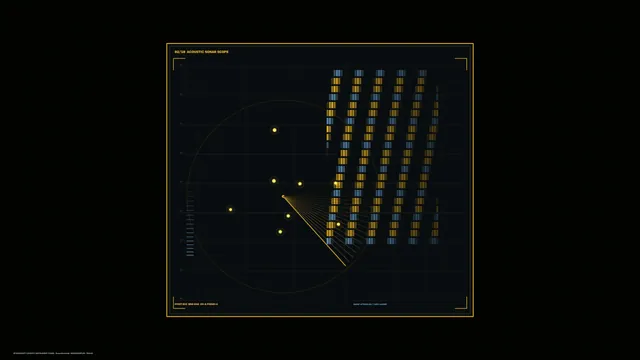 Sci-Fi Acoustic Sonar HUD Scanner Dashboard 4K Wallpaper