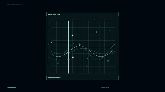 Green Telemetry Graph HUD Dashboard 4K Sci-Fi Wallpaper