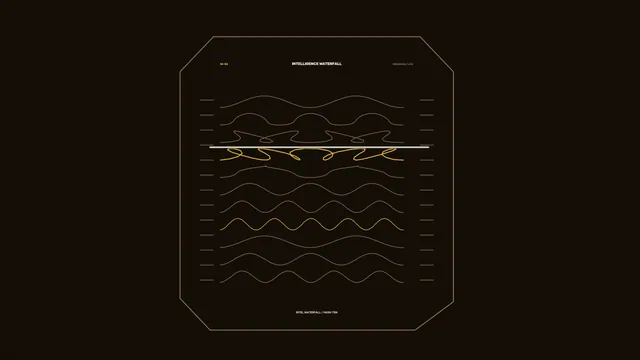 Futuristic Waveform Telemetry HUD 4K Wallpaper