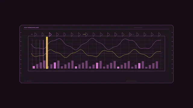 Futuristic Signal Scope Telemetry HUD 4K Wallpaper