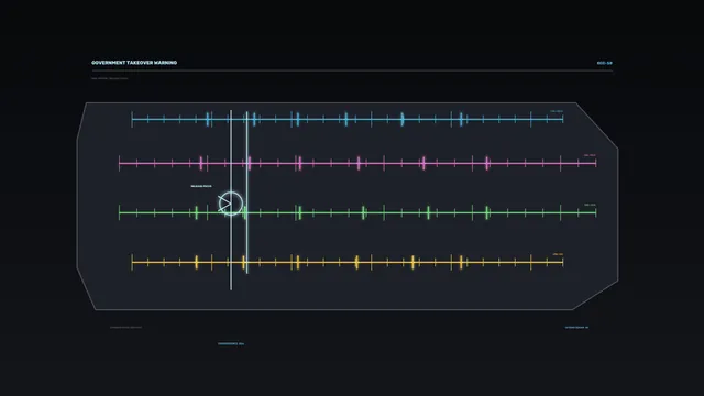 Color-Coded Telemetry Calibration HUD 4K Sci-Fi Wallpaper