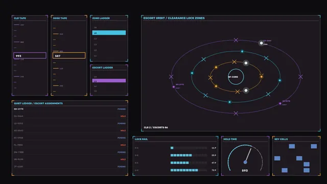 Orbit Clearance HUD Interface 4K Sci-Fi Wallpaper