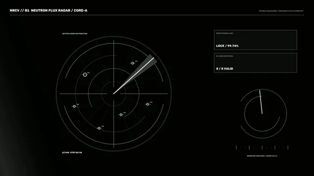 Neutron Flux Radar HUD Dashboard 4K Sci-Fi Wallpaper