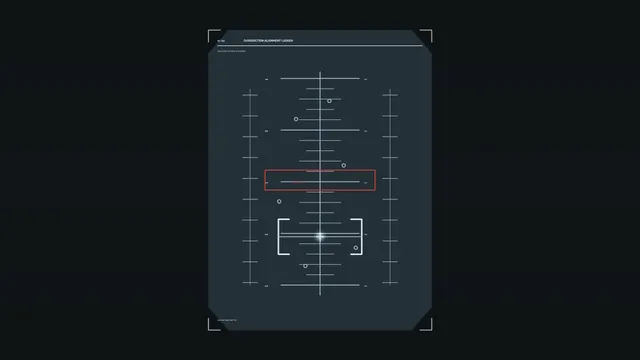Futuristic Alignment Ladder HUD with Telemetry Markers 4K Wallpaper