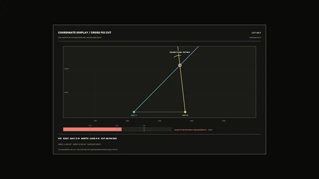 Coordinate Cross-Fix HUD with Bearing Plot 4K Sci-Fi Wallpaper