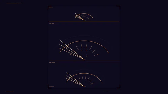 Sci-Fi HUD Telemetry Dashboard with Radial Scanner Gauges