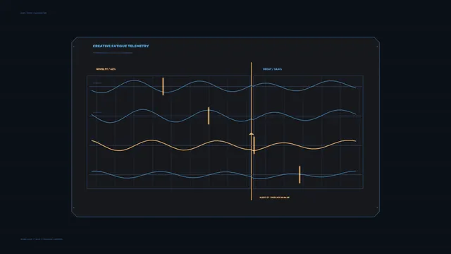 Sci-Fi Telemetry Dashboard HUD with Dual Waveform Charts 4K Wallpaper