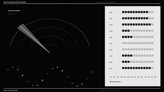 Coolant Sonar Telemetry HUD | 4K Sci-Fi Wallpaper