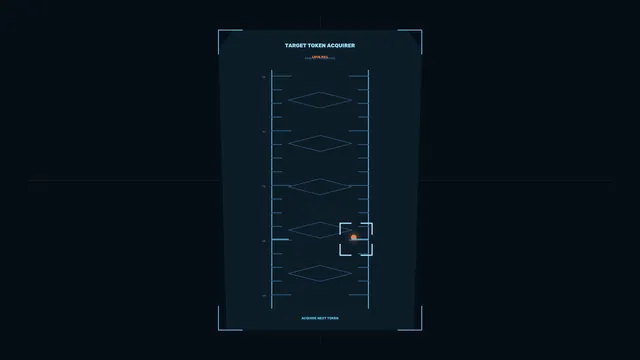 Futuristic Token Acquisition Telemetry HUD – 4K Wallpaper