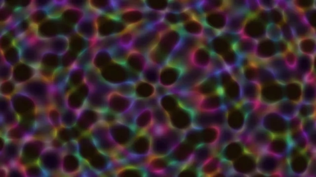 Abstract Rainbow Cellular Interference 4K Wallpaper