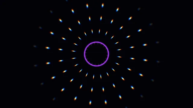 Abstract Kaleidoscope Mandala with Violet Ring 4K Wallpaper