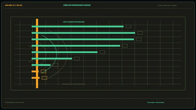 Airflow Resonance Sonar Environmental Control HUD 4K Sci-Fi Wallpaper