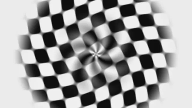 Black and White Spiral Checkerboard HUD Wallpaper
