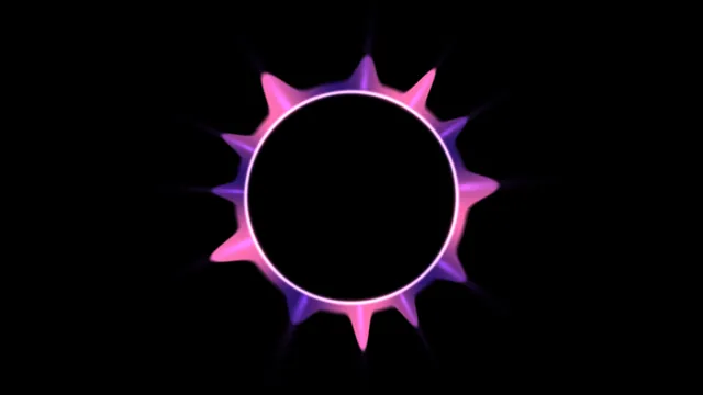 Circular Magenta-Violet Scanner HUD Interface on Black