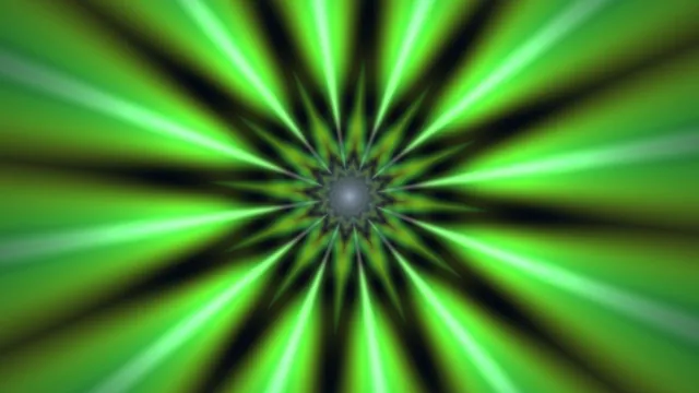 Neon Green Radial Tunnel 4K Wallpaper