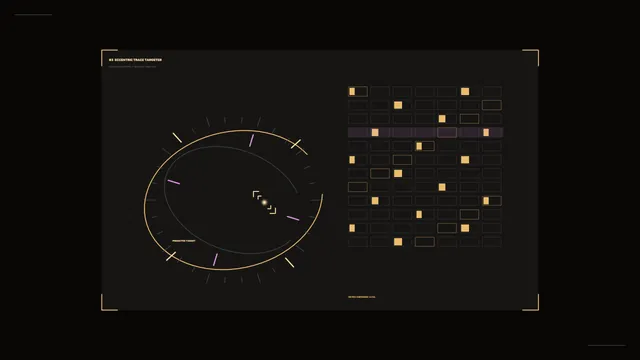 Futuristic Circular Scanner HUD Dashboard 4K Sci-Fi Wallpaper