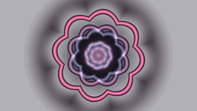 Neon Concentric Floral Geometry 4K Wallpaper