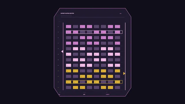 Futuristic Matrix Status Dashboard HUD with Magenta and Amber Indicators 4K