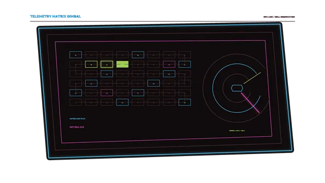 Sci-Fi Battery Cell Status HUD 4K Wallpaper