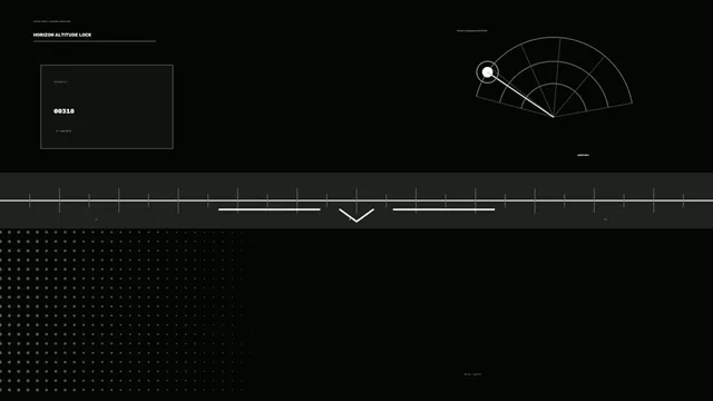 Horizon Altitude Lock Sci-Fi HUD 4K Wallpaper