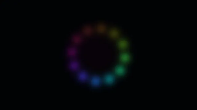Chromatic Circular Loading Indicator HUD, 4K Sci-Fi Screen Graphic