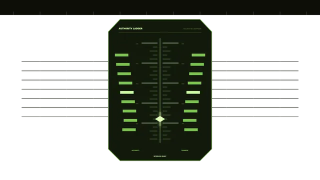 Authority Transfer Ladder HUD 4K Sci-Fi Wallpaper