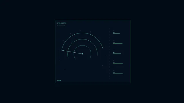 Split-Arc Telemetry Gauge HUD 4K Wallpaper