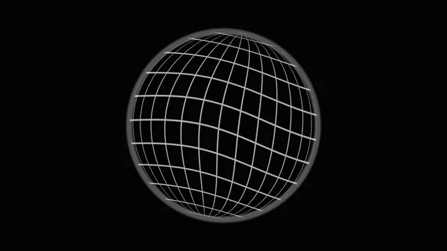 Monochrome Wireframe Globe HUD 4K Wallpaper