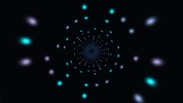 Abstract Cyan and Lavender Light Tunnel 4K Wallpaper