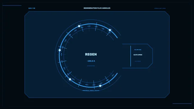 Sci-Fi Regeneration Flux Battery Current HUD Wallpaper