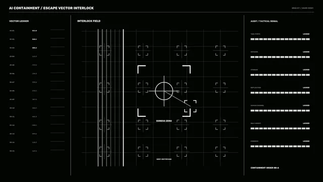 Containment Interlock HUD 4K Sci-Fi Wallpaper