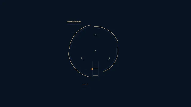 Segment Targeting Circular HUD Interface 4K Sci-Fi Wallpaper
