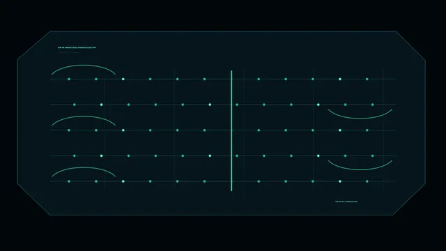 Energy Storage Control HUD with Teal Telemetry Grid