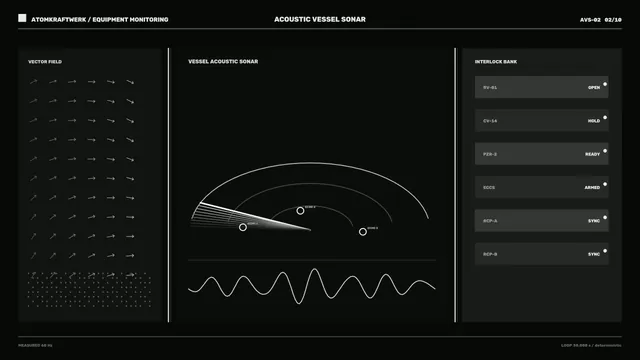 Acoustic Vessel Sonar Equipment Monitoring HUD 4K Wallpaper