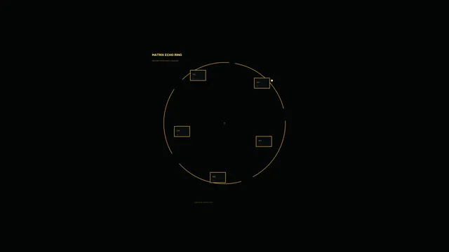 Circular Amber Telemetry HUD Dashboard 4K Wallpaper