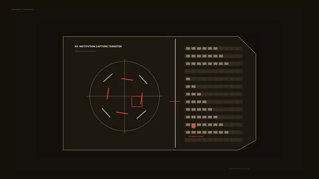 Fictional Sci-Fi Targeting HUD with Circular Reticle and Telemetry Bars