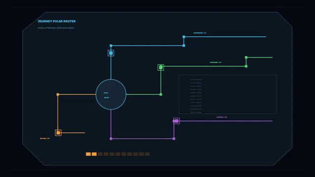 4K Sci-Fi Campaign Monitoring HUD with Color-Coded Interface Paths