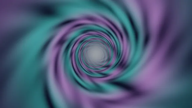 Teal and Violet Concentric Tunnel HUD Screen Graphic Wallpaper