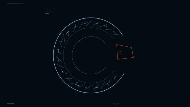 Sci-Fi Equipment Alert Console HUD with Circular Telemetry Scanner 4K Wallpaper
