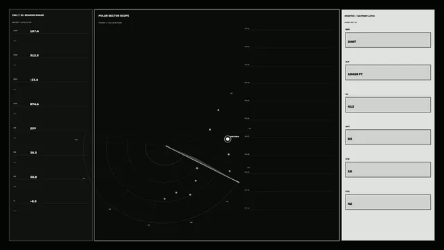 Celestial Navigation Radar HUD Dashboard 4K Wallpaper