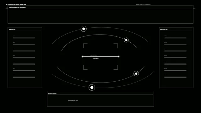 Cognitive Load Telemetry HUD 4K Sci-Fi Wallpaper