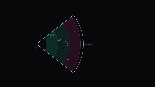 Fictional Sci-Fi Telemetry Wedge HUD 4K Wallpaper