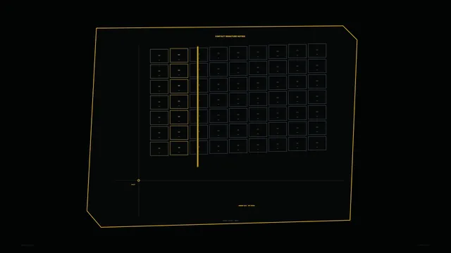 Amber Contact Signature Matrix HUD 4K Wallpaper